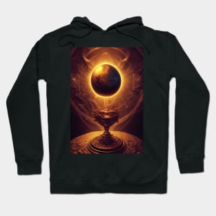 A Dragon Egg suspended above a Goblet Hoodie